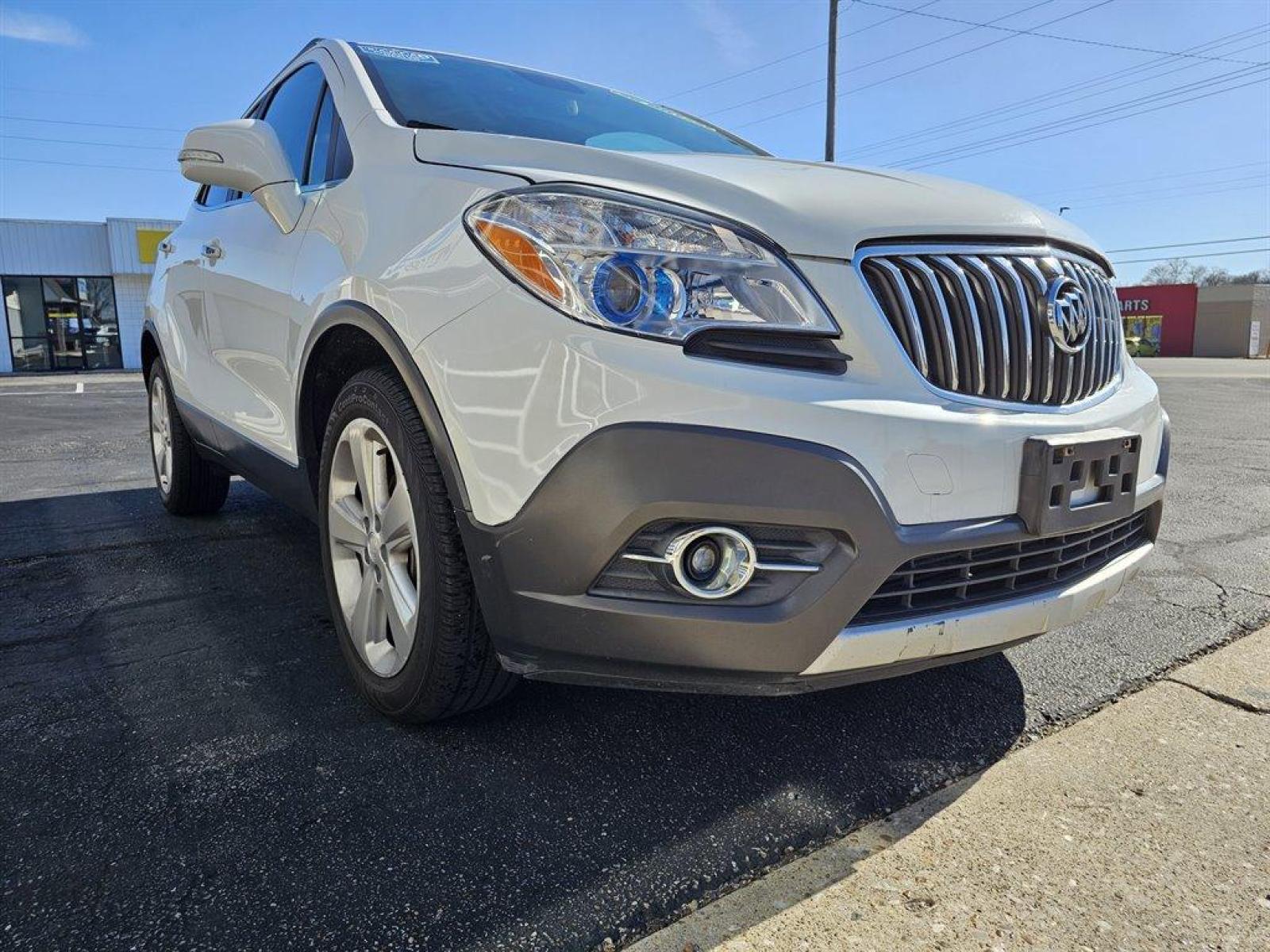 2016 White /Gray Buick Encore (KL4CJBSB7GB) with an 1.4l I-4 MFI Flex T/C HO engine, Auto transmission, located at 4163 Bardstown Rd, Louisville, KY, 40218, (502) 266-7677, 38.189991, -85.642418 - Photo #3