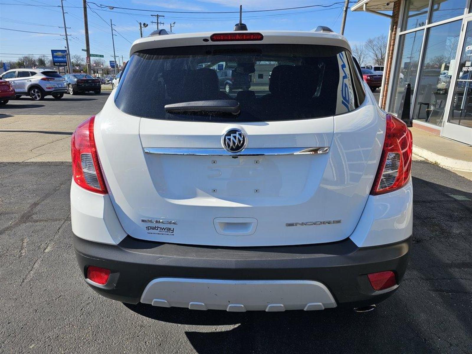 2016 White /Gray Buick Encore (KL4CJBSB7GB) with an 1.4l I-4 MFI Flex T/C HO engine, Auto transmission, located at 4163 Bardstown Rd, Louisville, KY, 40218, (502) 266-7677, 38.189991, -85.642418 - Photo #6